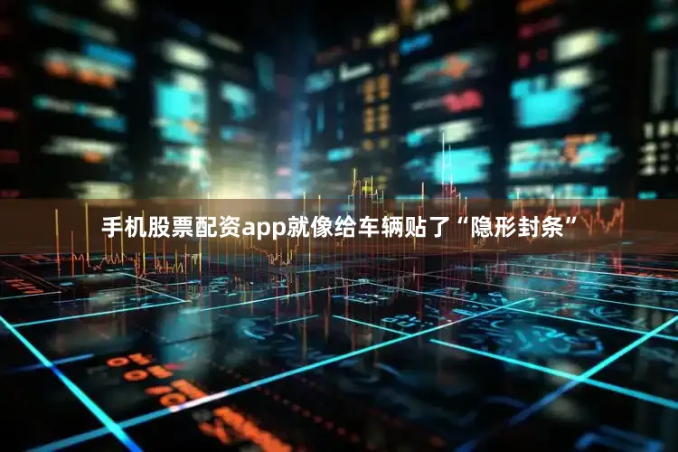 手机股票配资app就像给车辆贴了“隐形封条”